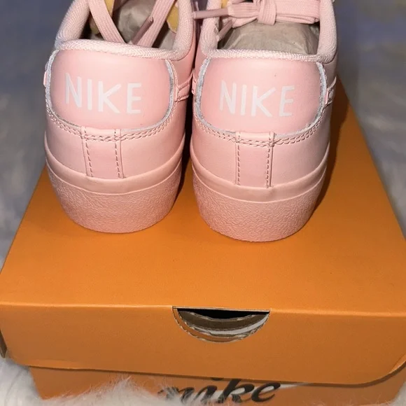 Nike Blazer Low Top Platform Sneakers Pink 5.5 - Picture 10 of 16